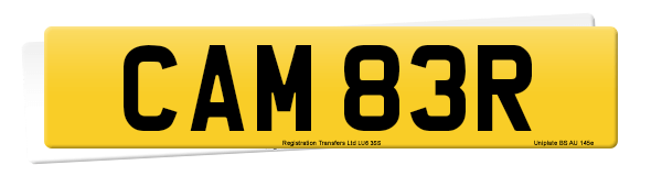Registration number CAM 83R